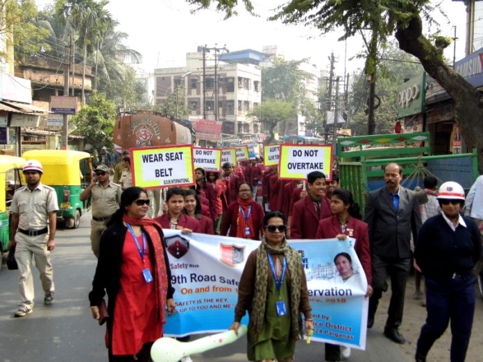 BDMI school has conducted a campaign of Road Safety named as Safe drive, save life.
