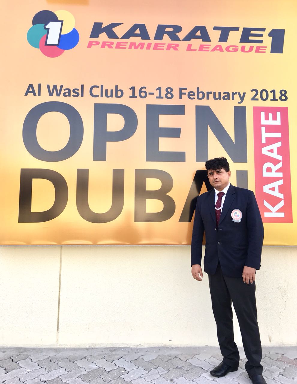 Mr. Premjit Sen at the World Karate Premier League