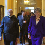 The Prime Minister, Shri Narendra Modi with the Prime Minister of United Kingdom, Ms. Theresa May, at 10 Downing Street, in London on April 18, 2018.