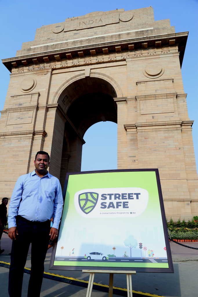 Pranav Mehta, General Manager - Delhi NCR at Ola, with the Street Safe ...