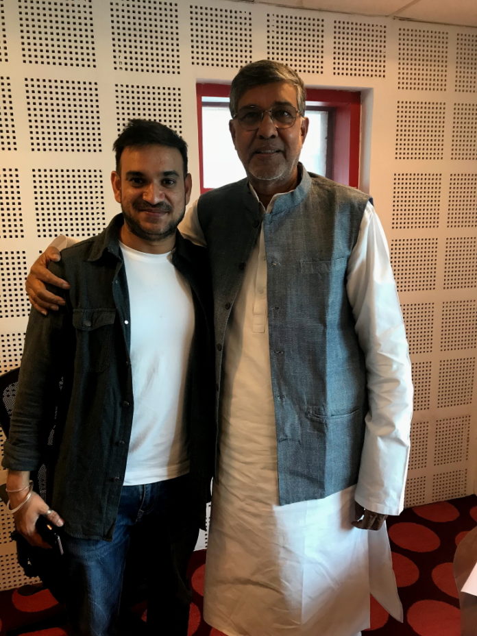 RJ Praveen with Mr. Satyarthi