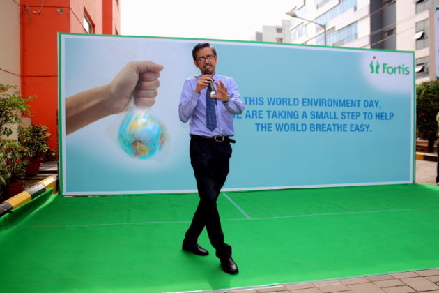 Dr Raja Dhar and Team Fortis on World Envirnment Day 5