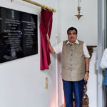 The Union Minister for Road Transport & Highways, Shipping and Water Resources, River Development & Ganga Rejuvenation, Shri Nitin Gadkari inaugurating Swami Vivekanand Cultural Centre, in Dushanbe on June 21, 2018.