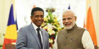 List of MoUs signed between India and Seychelles during the State Visit of President of Seychelles to India The Prime Minister, Shri Narendra Modi handing over replica of Dornier Aircraft to the President of the Republic of Seychelles, Mr. Danny Antoine Rollen Faure, at Hyderabad House, in New Delhi on June 25, 2018.