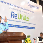 The Union Minister for Commerce & Industry and Civil Aviation, Shri Suresh Prabhakar Prabhu addressing at the launch of the Mobile Application ReUnite by Bachpan Bachao Andolan, in New Delhi on June 29, 2018.
