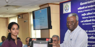 12th Statistics Day celebrated today – In recognition of the notable contributions made by Professor PC Mahalanobis in the fields of statistics The Secretary, Ministry of Statistics & Programme Implementation, Shri K.V. Eapen distributing the prize to the winners of all India Essay Writing Competition on the subject relevant to Statistics/Official Statistics, on the occasion of the 12th Statistics Day, in Delhi on June 29, 2018.