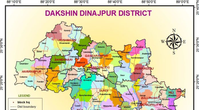 South Dinajpur Dist Map