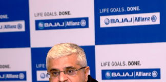 Tarun Chugh, MD and CEO, Bajaj Allianz Life Insurance explained the latest ULIP and better ROMC for customer Tarun Chugh, Managing Director and CEO, Bajaj Allianz Life Insurance Company at a press conference in Kolkata -2