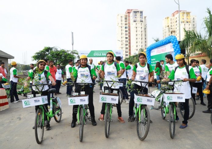 The Cycle Rally organised by TATA Tiscon in association with PEDL - Zoomcar on occasion of World Environment Day held at New Town Business Club, Kolkata_11