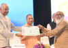 The President, Shri Ram Nath Kovind at the inauguration of the One District One Product Summit, at Lucknow, in Uttar Pradesh on August 10, 2018. The Chief Minister of Uttar Pradesh, Yogi Adityanath is also seen.