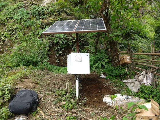 Pix 4 - Installing the sensors at Chandmari Village in Sikkim’s Gangtok ...
