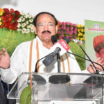 The Vice President, Shri M. Venkaiah Naidu addressing the gathering after inaugurating a free Medical Camp jointly organized by the Asian Institute of Gastroenterology and Swarna Bharat Trust and presenting ‘Rythu Nestham’ awards, in Hyderabad on October 07, 2018.