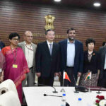 The Commerce Secretary, Dr. Anup Wadhawan with the Vice Minister, General Administration of Customs, People’s Republic of China, Mr. Hu Wei during a meeting, in New Delhi on November 28, 2018.