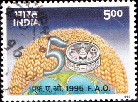 Food Agriculture Organisation- India Postal Stamp 1995