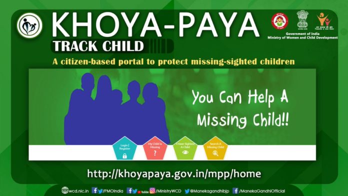 Missing children across the country on Track Child and KhoyaPaya
