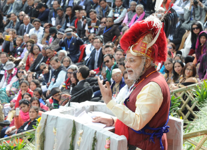 Modi at Nagaland (File Picture)