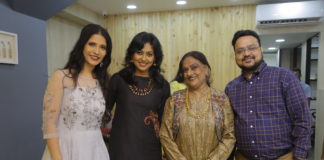 Richa Sharma and Manish Sultania with Sharbari Datta