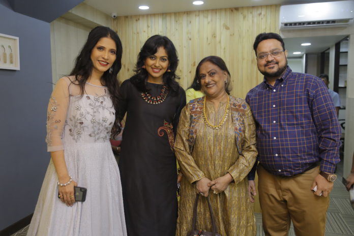 Richa Sharma and Manish Sultania with Sharbari Datta