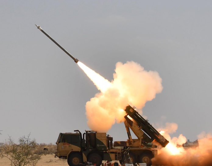 The Defence Research and Development Organisation (DRDO) successfully test fired the Guided PINAKA from Pokhran ranges, in Rajasthan on March 11, 2019.