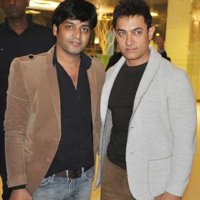 Dheeraj Sharma with Aamir Khan
