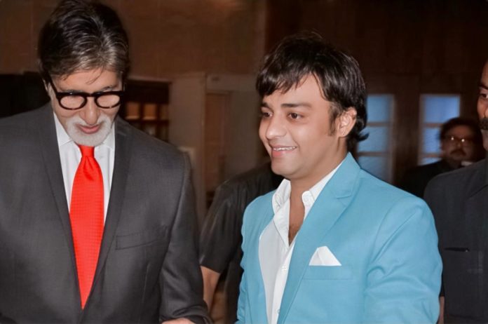 Dheeraj Sharma with Amitabh Bachchan