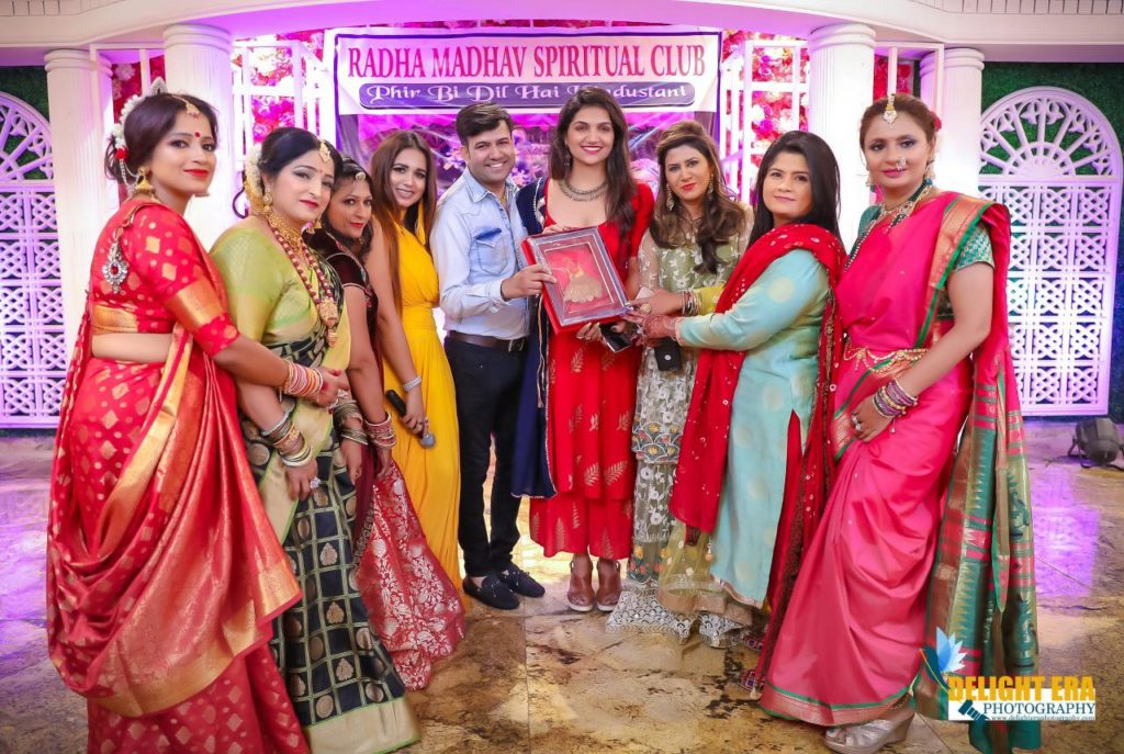 Pradeep Solanki Honored by Radha Madhav Spiritual Club members