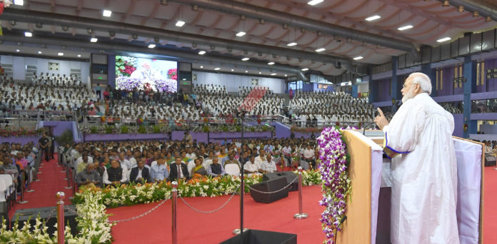 The Prime Minister, Shri Narendra Modi addressing at the 56th Convocation of the Indian Institute of Technology, Madras, in Chennai, Tamil Nadu on September 30, 2019.