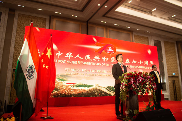 Consul General Zha Liyou at the 70th Anniversary of the founding of the People's Republic of China