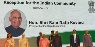 The President, Shri Ram Nath Kovind at the Indian Community Reception, in Manila, Philippines on October 20, 2019.