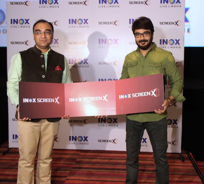 Mr. Amitava Thakurta, Regional Director INOX– East , Bengal’s Superstar Prasenjit Chatterjee the launch of BENGAL’S FIRST MULTI-PROJECTION 270 DEGREE VIEWING EXPERIENCE