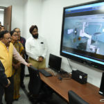 The Union Minister for Health & Family Welfare, Science & Technology and Earth Sciences, Dr. Harsh Vardhan visiting the National Cancer Institute, at Jhajjar, in Haryana on November 14, 2019.