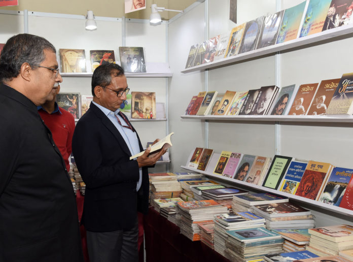 The Additional Secretary, Ministry of Information & Broadcasting, Shri Atul Kumar Tiwari visiting after inaugurating the stall of the Publications Division, during the New Delhi World Book Fair, at Pragati Maidan, in New Delhi on January 04, 2020.