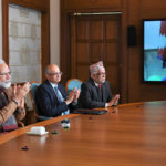 The Prime Minister, Shri Narendra Modi and the Prime Minister of Nepal, Shri K.P. Sharma Oli jointly inaugurate the Integrated Check Post, at Jogbani-Biratnagar through video conference, in New Delhi on January 21, 2020.