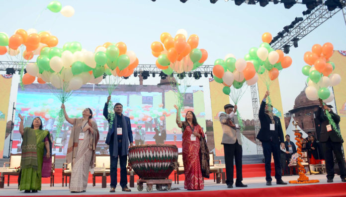 The Special Secretary & Financial Advisor, Ministry of Tourism, Shri Rajesh Kumar Chaturvedi at the inauguration of the Bharat Parv, as part of the Republic Day 2020 celebrations, at Red Fort, in Delhi on January 26, 2020.