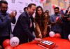 Mr. Vikas Agarwal, General Manager, OnePlus India and Popular Bollywood actor Mouni Roy at the launch of OnePlus Experience Store in Kolkata