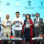 The Minister for IT E&C, MA&UD and Industries & Commerce Departments, Telangana, Shri K.T. Rama Rao and other dignitaries at the launch of the Wings India 2020, flagship event of Civil Aviation, in Hyderabad, Telangana on March 13, 2020.
