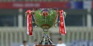 ISL Trophy during the final of the Indian Super League ( ISL ) between ATK FC and Chennaiyin FC held at the Jawaharlal Nehru Stadium, Goa, India on the 14th March 2020. Photo by: Faheem Hussain / SPORTZPICS for ISL