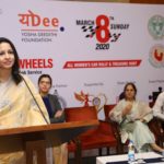 Mrs. Jyotsna Angara, Director YoDee Foundation at 'Women for Women Taxi Service-WOW Women on Wheels' press conference (1)