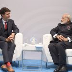 The Prime Minister, Shri Narendra Modi meeting the Prime Minister of Canada, Mr. Justin Trudeau, on the sidelines of the 12th G-20 Summit, at Hamburg, Germany on July 07, 2017