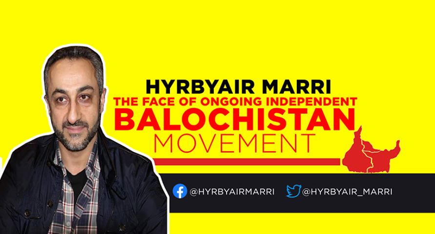 Hyrbyair Marri Baluch Leader