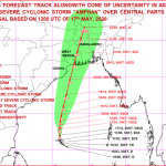 Tracking Severe Cyclonic Storm ‘AMPHAN’ (at 2030 Hrs IST)
