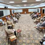 The Prime Minister, Shri Narendra Modi chairing the Cabinet meeting, in New Delhi on June 01, 2020.