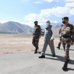 The Prime Minister, Shri Narendra Modi visits Leh, Ladakh on July 03, 2020.