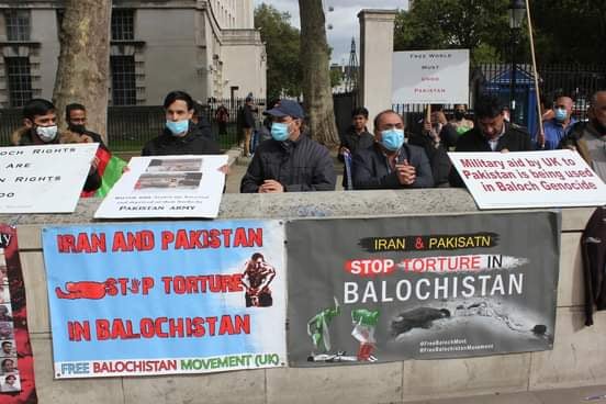 Balochistan Protesting at UK PM Office
