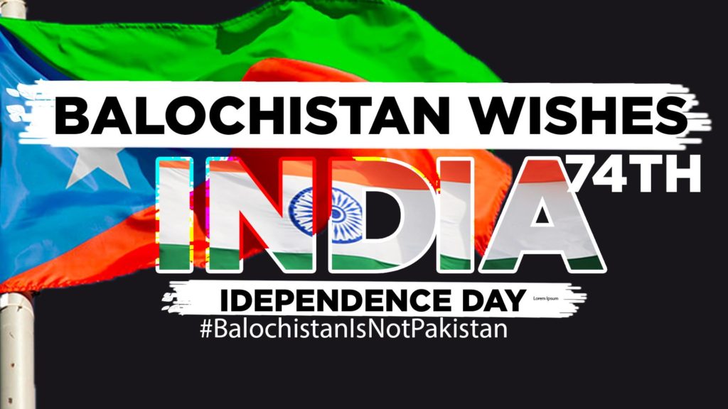 Balochistan wishes India on 74th Independence Day