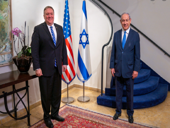 Secretary Michael R. Pompeo And Israeli Prime Minister Benjamin Netanyahu After Their Meeting