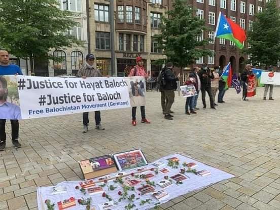 People of Balochistan held a demonstration in Hamburg City in Germany against Baloch Genocide by Pakistan - Photo 2