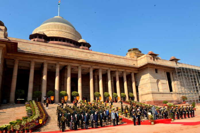 President of India at Change of Guard at President House