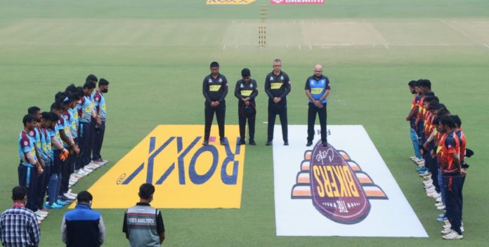 One minute silence was observed before the start of Bengal T20 Challenger match for Maradona