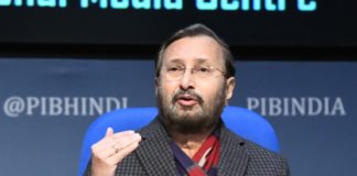 সিনেমা হল এবার ১০০ শতাংশ পরিপূর্ণভাবে চালু হবে The Union Minister for Environment, Forest & Climate Change, Information & Broadcasting and Heavy Industries and Public Enterprise, Shri Prakash Javadekar holding a press conference on Cabinet Decisions, in New Delhi on January 27, 2021.